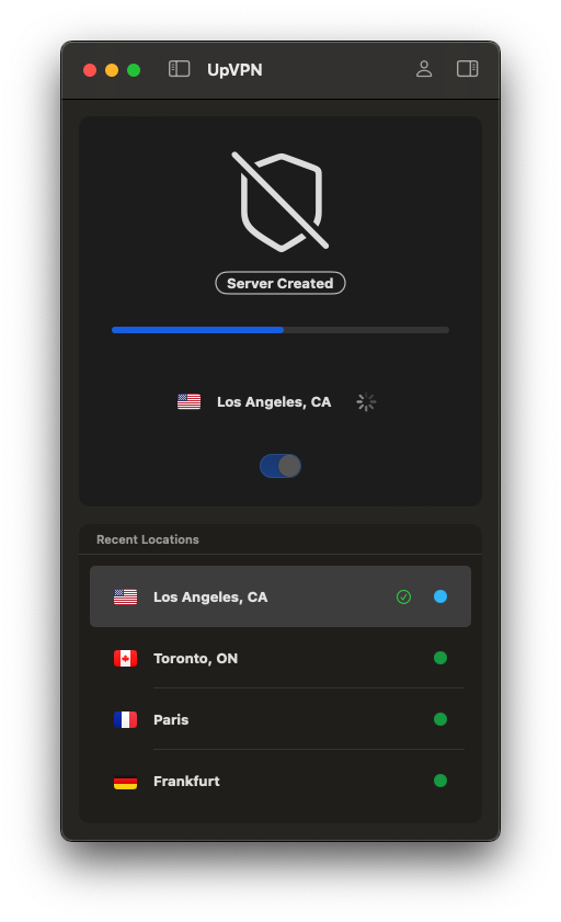 Santiago VPN on macOS